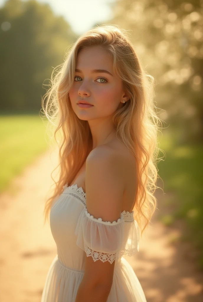 A young and beautiful woman, blondes Haar, that gently falls in waves up to the shoulders, Medium size, big green eyes, Helle Haut, Stilvolle und gesellige Kleidung, Sie ist zu Hause, Sanfte Beleuchtung, Komplett schwarzer Hintergrund, Sie entspannt sich., Sein Gesicht ist von Natur aus heiter, Lippen mit rotem Lippenstift, transparent white panties, oben ohne, Offenerer Rahmen, Textur 8K, sehr detailliert, Realistisch, Weiches filmisches Licht, HDR, Scharfer Fokus, Meisterwerk, FotorRealistisch, award-winning photograph, Canon EOS R5, 35 mm.