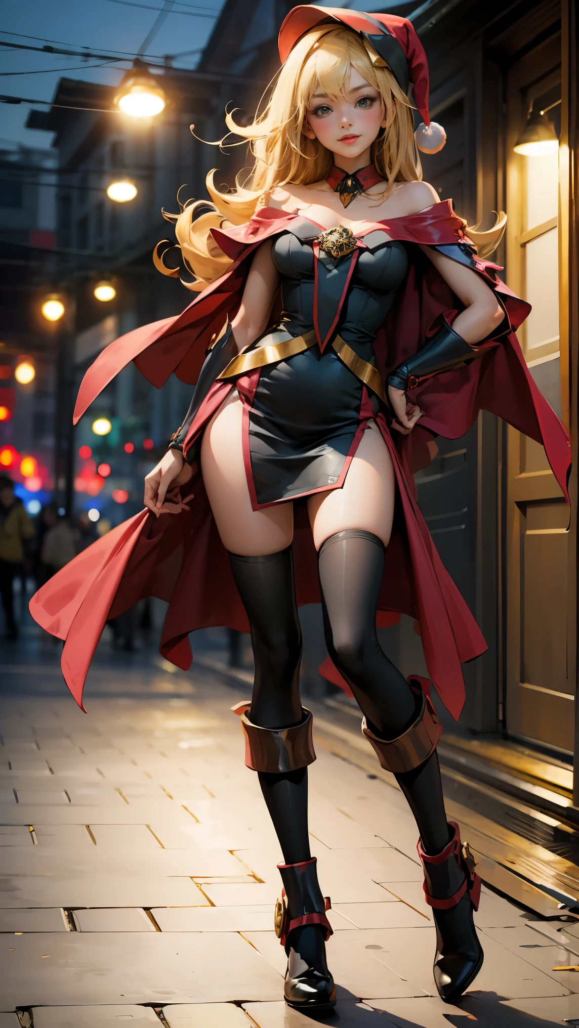 (realistic:0.2), anime illustration, 1girl,, red coat, big luxury red hijab with gold ornaments crown, in paris france, nsfw, black pants, black office shirt, showing breats,, carmen sandiego,, blue sky,, hug breasts,, dramatic lightning, lights, epic lights, light on face, backlit, face light, lit face, fill lamp, fill light, ((masterpiece)),   (carmen_sandiego_v1-1_shurik-2000:0.6)