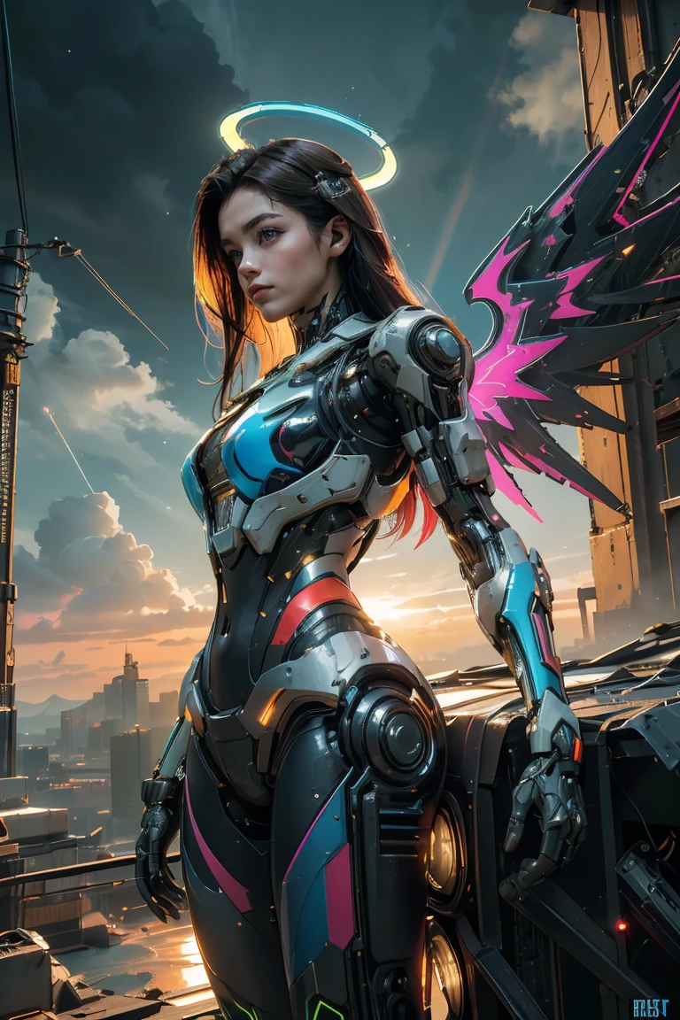 (highest quality、4k、8k、High resolution、master piece: 1.2)、Super detailed、(real、photorealistic、photorealistic: 1.37)、Destruction of a Great City、(A telekinetic woman stands in front of a spaceship controlled by the invaders:1.37) 、Women are young and beautiful、18-year-old、unparalleled beauty、Insert mental barriers to resist robot attacks、vibrant cityscape、Bright colors、Shining skyscrapers、busy street、Futuristic architecture and technology、Advanced holographic display、Neon light splashes 、dramatic lighting、intense shadow、Awe-inspiring power that exudes from women、Determination in His Eyes、An elegant flowing gown、Dynamic action in the wind、Reach out and rush towards the robot.、A powerful energy emanates from the hands、Blue glowing aura、sparks of electricity、electricity crackling in the air、A vortex of energy surrounding a woman、A fascinating and surreal atmosphere、A sense of danger and impending destruction、Background chaos and destruction、Crumbling buildings、flying debris、Smoke and flames、 The contrast between beauty and destruction、The war between technology and the extraordinary power of young women。
