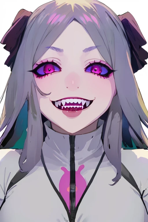 full body view of girl(beautiful face), creepy smile, orgasm face aesthetics, anime illustration, digital art, detailed, refine, pretty, aesthetics