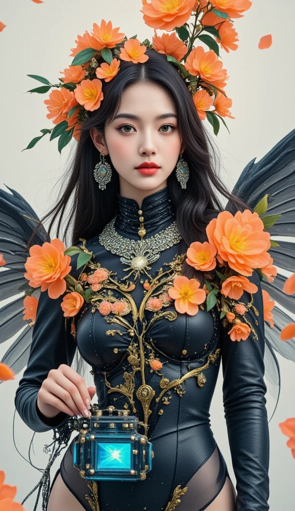 (highest quality、Super detailed、Real:1.37)、(professional、Bright colors)、(Dark fantasy)、((Human-faced chicken:1.5))、(Human-chicken hybrid creature)、(Apparition)、(The face of a young and extremely beautiful woman:1.4)、(Beautiful detailed eyes、Beautiful detailed lips、Highly detailed eyes and face)、(Dark Night Road、Dimly lit road)、(media: oil)、(Fine feather detail、Captivating colorysterious atmosphere)、(Studio Lighting)