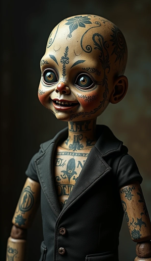 (ultra detailed), Anpanman、(Tattoo:1.5)、Evil Face