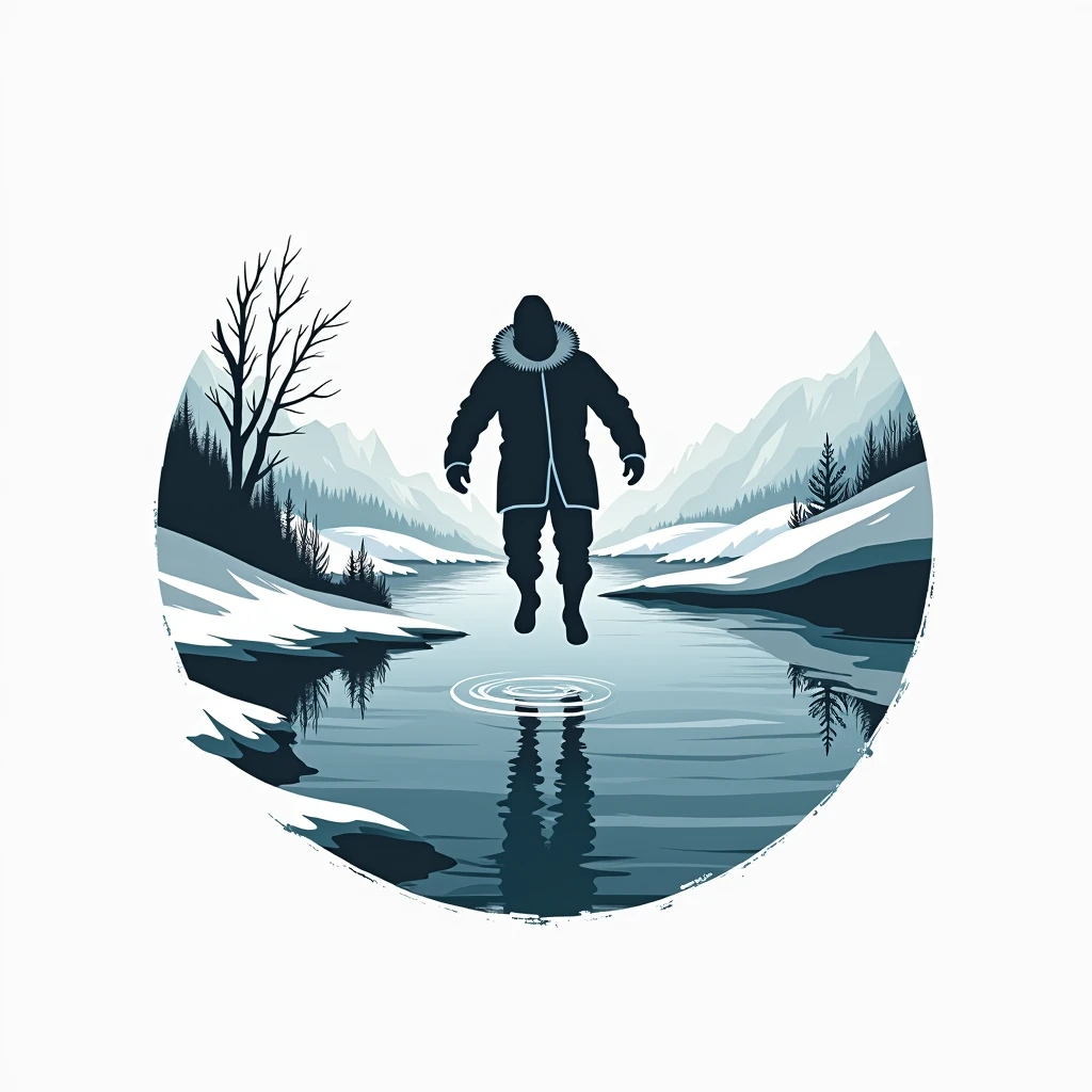 MAKE A LOGO for showcasing Eastern European traditions of winter lake diving
