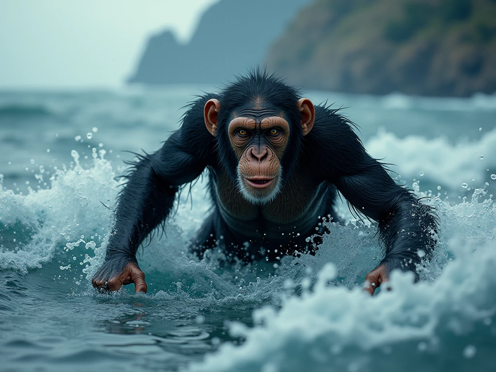 Monkey fused with a wale