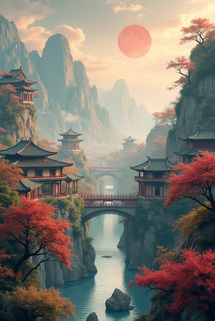 Masterpiece, best quality, high quality, extremely detailed CG unity 8k wallpaper, Hangzhou pagoda with ancient Chinese aesthetics, surrounded by ancient buildings and temples in Chinese style, trees and landscapes are composed of picturesque scenery, panoramic view and soft light. artstation, digital illustration, complex, trending, pastel colors, oil painting, award winning photography, bokeh, depth of field, HDR, bloom, chromatic aberration, realism, very detailed, artstation trend, CGsociety trend, complex, high detail, dramatic, midjourney art