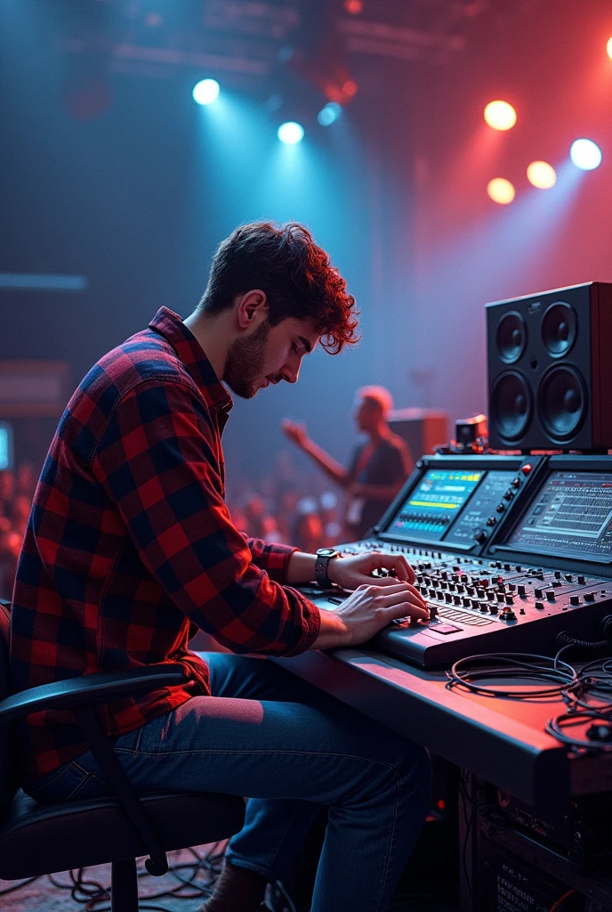 Im a mechanical engineering students currently done with HND in mechanical engineering and im currently working as a live sound engineer and sound technician based on what you know about me draw a picture of what you think my life is now