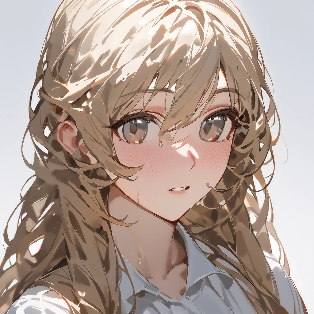 portrait, ，1 Girl, Looking at the audience,，White background, best quality, excellent quality, lol (lol lwlw), No，Miss, avatar，Long hair，Girl，(High resolution, accurate, Best Quality, Anatomically correct, masterpiece), fluid hair , shiny,ranma shampoo,