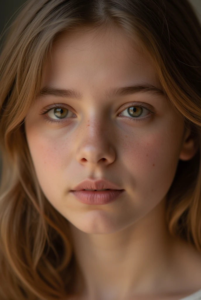 Symmetrical, High Detail RAW Color Photo Professional Photo, [:( High Detail Face: 1.2): 0.1], chloe grace mortez 18 year old female model, pores, real skin, large breast focus, shining eyes, looking at the audience, lens flare, shadow, bloom, natural lighting, hard focus, film grain, photographed with a Sony a9 II Mirrorless Camera, realistic, post-processing, maximum detail, beautiful thin blonde teen, large breasts
