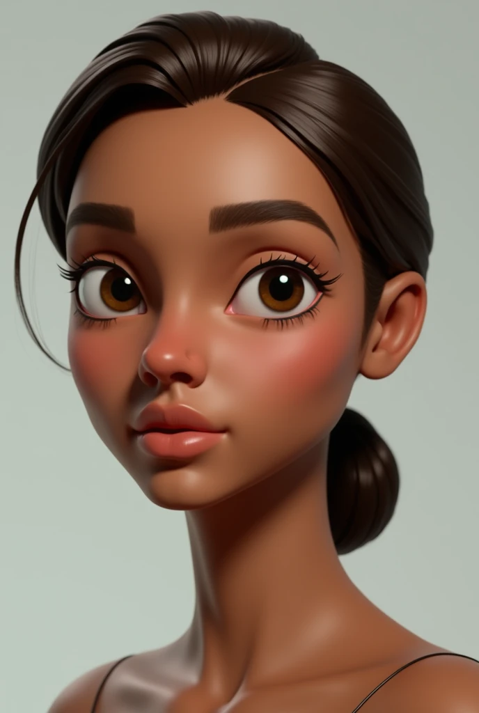 Free vector 3d realistic faceless human model