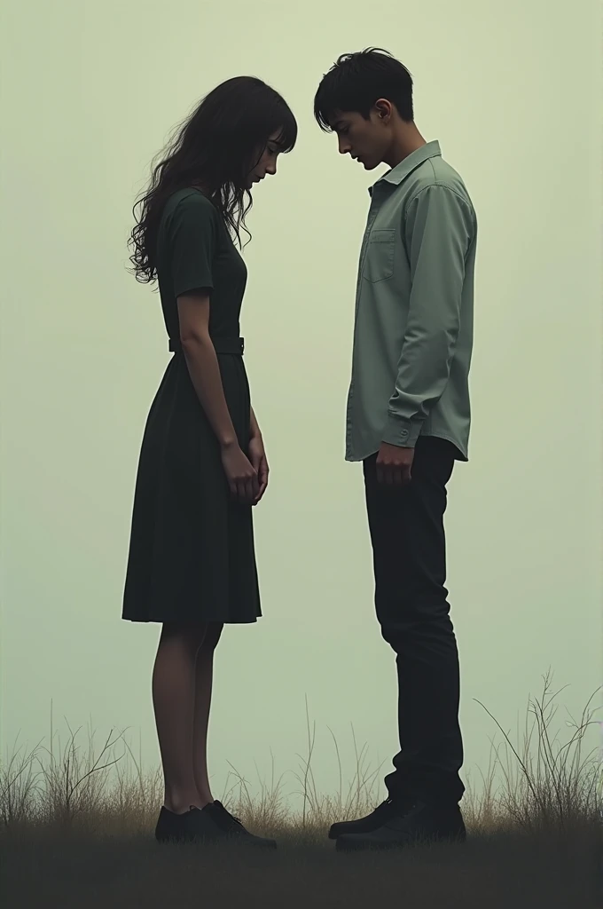 Create a poster from this dialogue:
"You were a wonderful experience."
"You were... Everything."
It's a heartbreak story