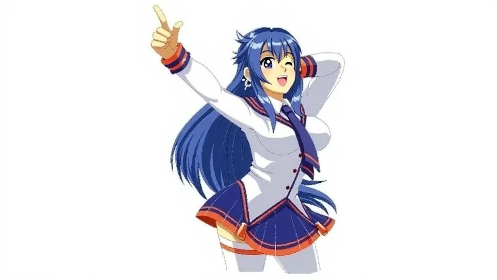 <lora:Hishizaki_Shaia:0.8>Shaia, 1girl, soro, long_hair, blue_hair, blue_eyes, ponytail, high_ponytail, 1990s \(style\), anime, cowboy_Shot,
buruma, blush, gym uniform, open mouth, name tag,
masterpiece, high quality, very_high_resolution, large_filesize, full color,