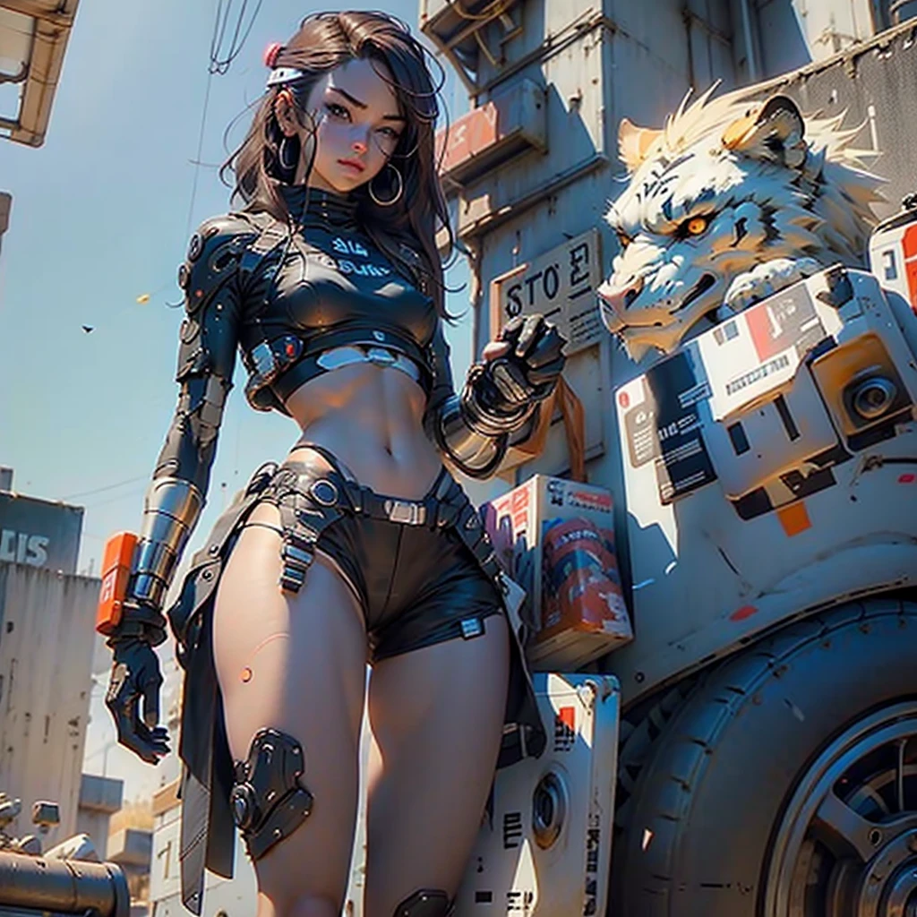 ((Create Odin girl 16+), (facing the viewer, standing close-up, full height), (smoke, fire, shooting), (thin graceful body, facing the viewer, firing from a powerful modern weapon at alien monsters ), (dynamic pose), (heavy, huge weapon - a machine gun, held with two hands), (stands with legs wide apart), (sexy, ), (tender scarlet lips), (straight, long black hair), (small thong , short T-shirt, bare shoulders), (narrow hips, beautiful breasts))_((Artistic Stylization), (3D animation, fantastic comic book film), (clear line, clear outline, high-quality linear drawing, shading))_(( Simple color palettes), (color fill, color richness, saturation, harmony, balance), (background - dark, cold tones, gloomy spaceship environment), (science fiction - horror, - cyberpunk, deep space, spaceship))_( (Sexy, erotic), (powerful - a huge machine gun in his hands), (hands in elbow pads, palms dressed in tactical gloves), (bare thighs, thongs, bare belly-navel, minimal clothing), (legs in combat knee pads, stockings, leggings up to hips - sexy), (massive leather military lace-up boots), (space design, dramatic scene, combat situation))_((Background, fantastic ship lock, (films; Lucas Arts, R.Sh. Giger "Alien", Giger's monsters, space monsters), (stunning scene of shooting in a spaceship - "Alien" monsters), (bright hot light from the barrel of a machine gun, cold contrasting shadows))_ ((Cinematic masterpiece, highest quality), (horizontal clear frame), (contrasting shadows, clear, bright flash light), (warm range of colors, hot light, contrasting light with cold shadows))_((Cinematic animation,), (soft clear shapes, wide strokes, attention to detail), (16K | Ultra HD | Full HD)).