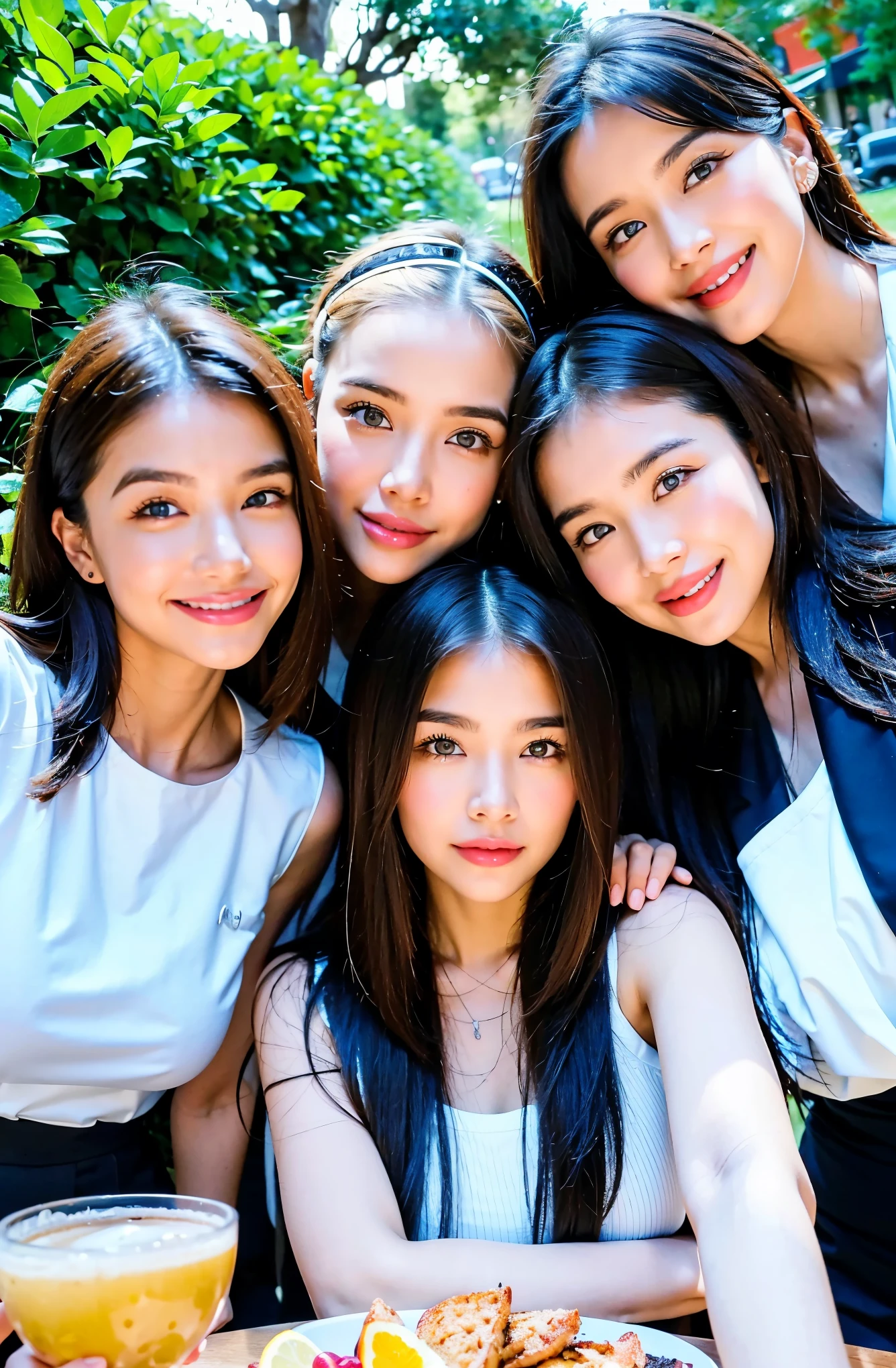 ((Highest quality、、masterpiece:1.3))、1 male、1 female,44 years old 39 years old、Please shine a light on my face、Slim Beauty、Beautiful couple、Upper Body、smile、 (Slim face), (the body is スリム), (Brown Hair), (Shortcuts), テーブルのフルコースディナーとwine glass、Amazing view of the sunset sky and clouds、smileの美しさ、Wine bottle、sparkling wine、Long sleeve shirt、dress、White wine, red wine, wine glass, Beautiful fine grain, Depth f/2,saturation, High Contrast, Strong light and shadow,Moist Body:1.5、 texture、The hair is very shiny、