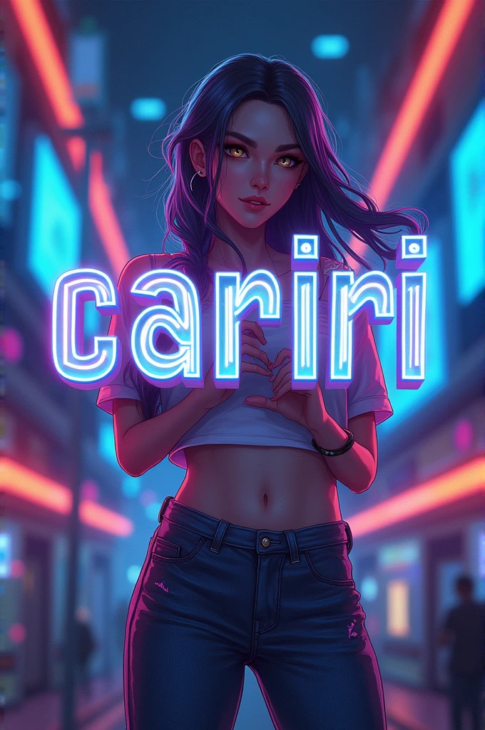 Anime Cyberpunk, a light skin woman wearing pink cyber clothes and a hat with horns, album cover, ultra quality, 8k, cinematic scene, cyberpunk afro, pink hair and eyes, neon eyes