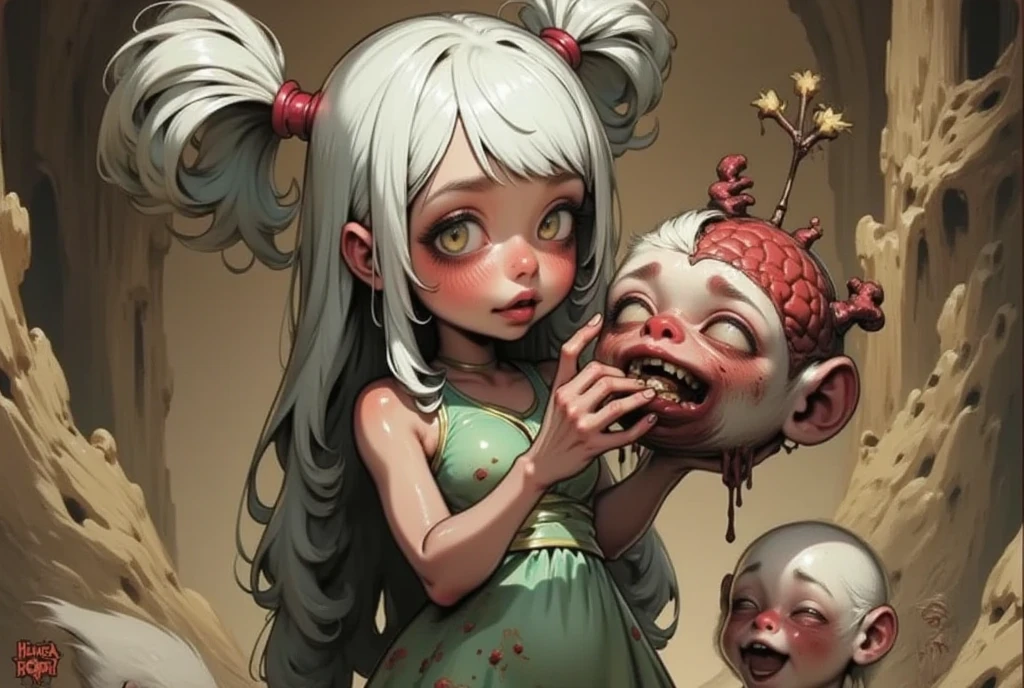 Blythe doll that eats a monkey's brain
