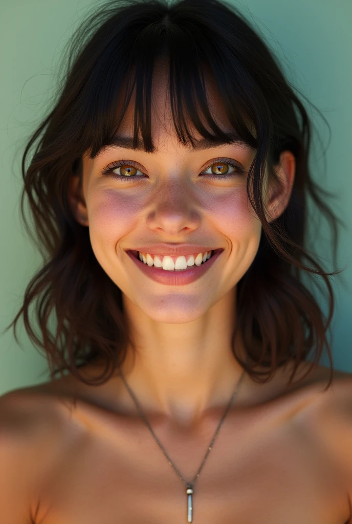 black hair, streaked hair, evil smile, Surrealism, Surrealism, depth of field, cinematic lighting, motion blur, drop shadow, 8k, super detail, ccurate, high details, 1080P, 16k