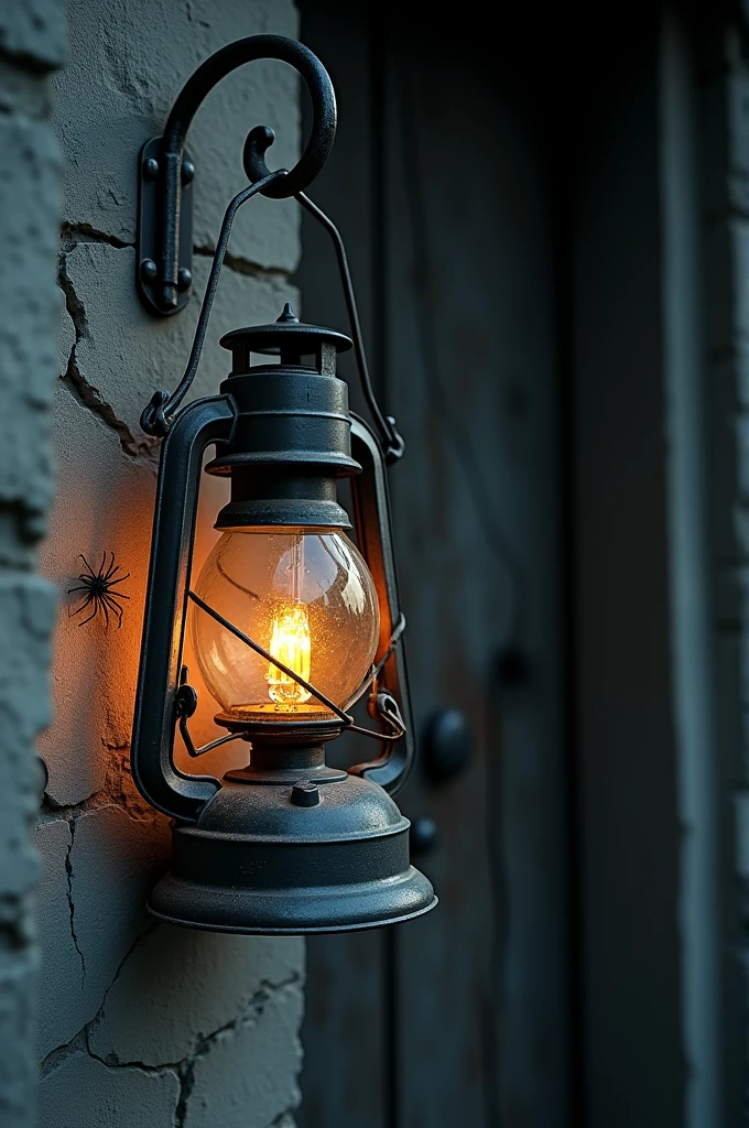 Design a thumbnail for '11 Scary Stories of Indian Urban Legends' featuring a traditional Indian oil lamp burning brightly in a dark room. The light from the lamp should cast long, eerie shadows, and ghostly faces or figures should be faintly visible in the background. The title text should stand out against the dark background, enhancing the overall spooky theme."