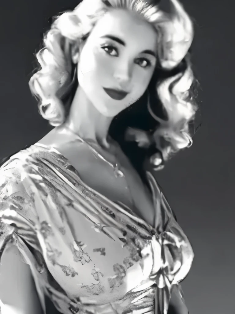 a black and white photo of a woman in a dress, by George Hurrell, 1 9 4 0 s haircut, vintage noir, old hollywood, by Stan Galli, by Yousuf Karsh, 1940s photography, 1 9 4 0 s film noir, by Dennis Ashbaugh, 1940's photography, in her early 20s
