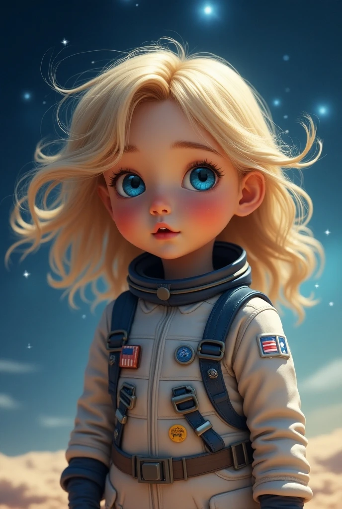 (raw photo: 1.2), (photorealistic: 1.4), (best quality: 1.4), (ultra highres: 1.2), (highly detailed: 1.3), blonde 10 year old girl LONG HAIR ASTRONAUT, RED BACKGROUND, ULTRA REALISTIC, MASTERPIECE. --auto --s2