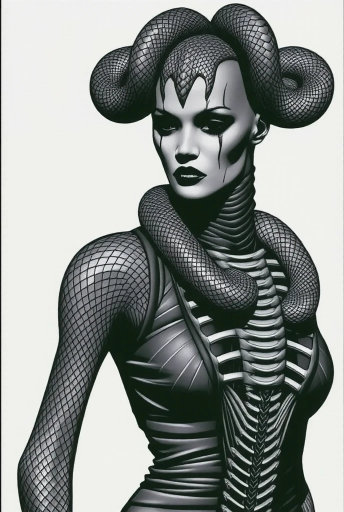 Hr giger tattooed sexy seductive death, undead,