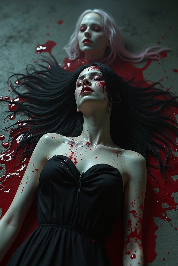 Laura,red lips,red eyes,long black hair,
red dress,skin tight,torn clothes,large breasts,claws,angry,
solo,standing,extra arms on back,angry,leaning forward,
hospital,dark,horror \(theme\),blood on clothes,
(insanely detailed, beautiful detailed face,beautiful detailed eyes, masterpiece, best quality),<lora:LauraVictoriano-10TEW1:0.9>,
