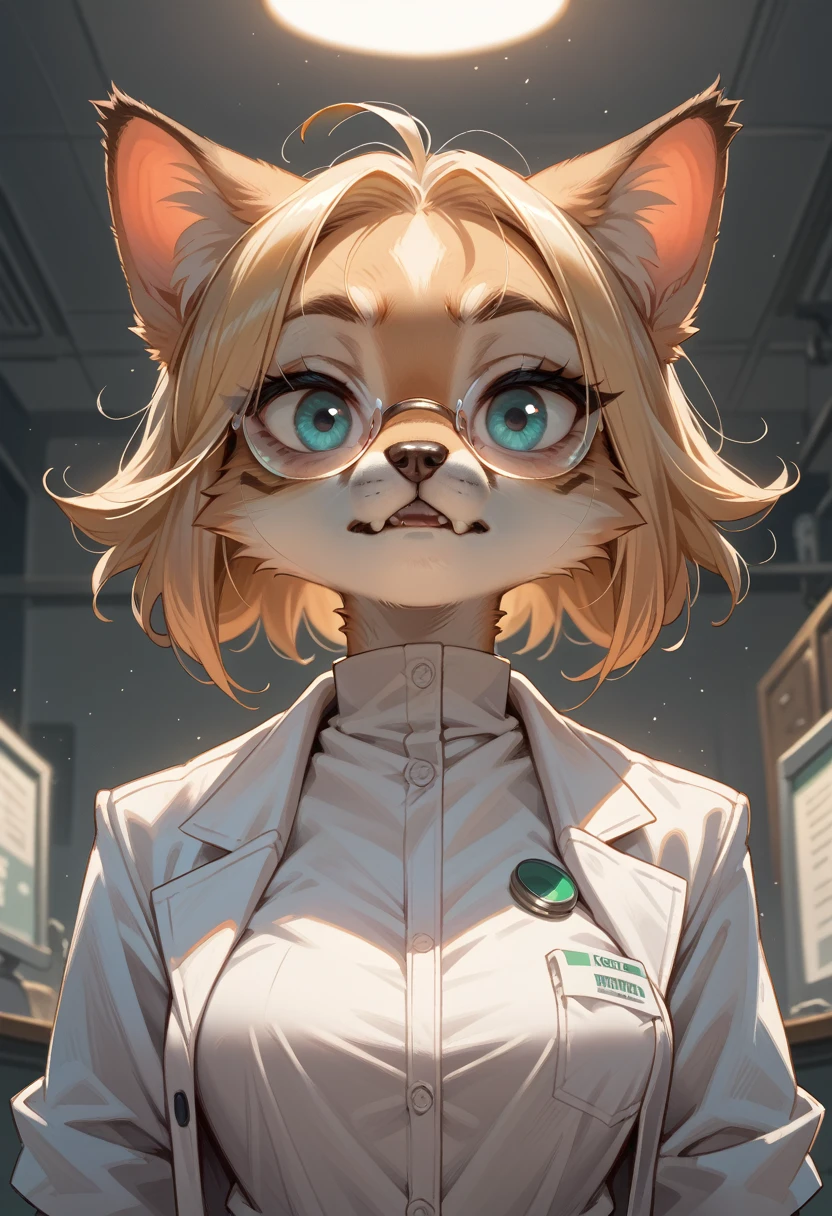 Mad Scientist girl furry