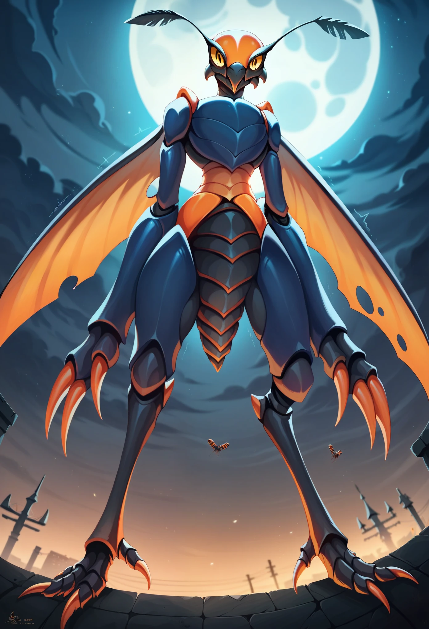 Armored Bat in tentacle pokemon art style(score_9,score_8_up,score_7_up,score_6_up,score_5_up,score_4_up) 
