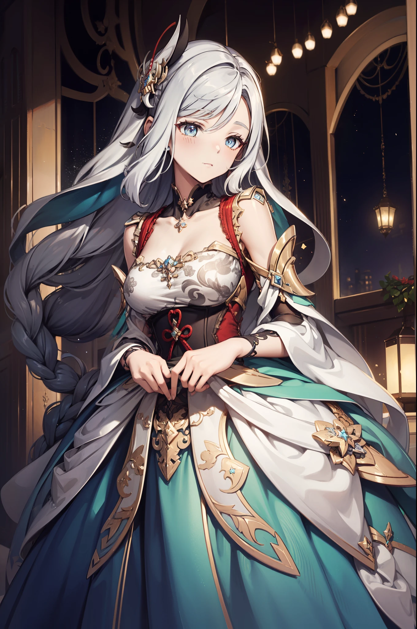 Many islands are floating in the air、A small airship is flying around。, City, Fantasy, A magical plant grows, Extreme Detail, Realistic Light, A magnificent composition, (Intricate details), (Intricate Design, Super detailed :1.2), Art Station, (masterpiece, highest quality), Ultra HD, 32k