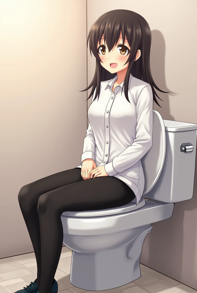 toilet、front