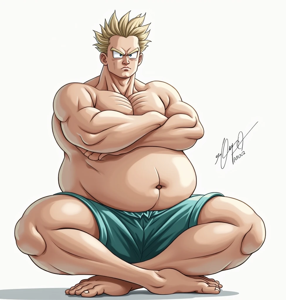 (((best quality, high resolution, masterpiece, best quality))), absurdres, Laxus Dreyar, blond hair, chama kou, highres, looking away, male focus, muscular, grey eyes, short hair, spiked hair, 8k quality, beach, yellow lightning, spark, detailed eyes, detailed face, (((full body))), visible foot, barefoot, (((Extra large up bulges penis dripping alot white semen))), (((nude))), (((crossed arms))), (((standing on the ground))), blond hair, grey eyes, ((light smile)), looking at viewer, embarrassed, blush, showing off muscles, masterpiece, best quality, male focus, upper body, handsome, hot, male, gay, smooth and sharp focus, Wet body, (((emphasizing the extraordinary size of huge pregnant belly)))
