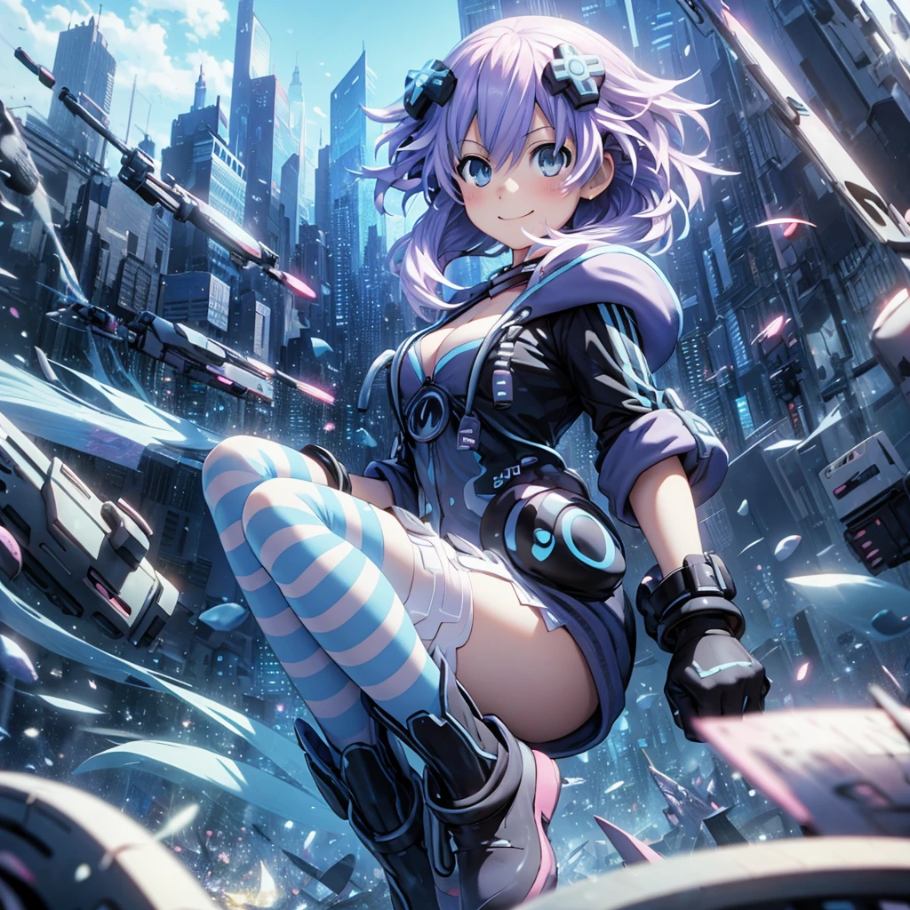 Masterpiece picture quality，Urban girl，smile，number art，style of anime，Retro anime girl，Punk girl，in an anime style, perfil lateral delantero