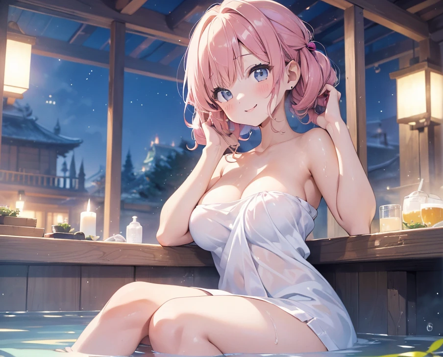 Naked super small towel、Small、can see-through、fissure、bottom less、Hide the chest with your hands、a cute、Blushed、cleavage of the breast、thights、no brassiere、without panties、high picture quality、vivid、high detailled