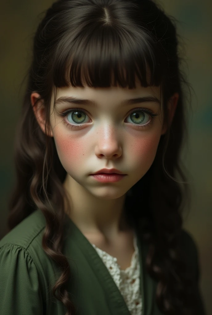 In a rococo atelier、(flat!!!! tiny!!!! chest). (6!!!! year old girl). (very!!!!!! young!!!!!!!!!!! 6!!!! year old face), Oil painting model、 wearing a dark_green open robe, anorexic!!!!!!, emaciated!!!!!!!!!!!!!, very skinny!!!!!!, (very short!!!!!!!!!!!!!!), tiny!!!!!. Highly detailed, 8K, short!!!!!!!!!, 1girll, boney!!!!!!, firered!!!!!! long wavy, curly hair, redhead!!!!!!!!!!!! , , (Perfect_Face), Convoluted, Dramatic Lighting, 4K, Detailed_Background, Caustics, Portrait, , from a_Side!!!!!, (eye contact!!!!!), (looking at camera!!!!!!)