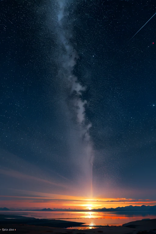 [(Starry sky background:1.5),::5],
 mid-shot , 
//
masterpiece,  high quality,  Hi-Res,  Cinematic lighting, no people , Detailed Description ,  depth of field, Reflected Light, god rays,