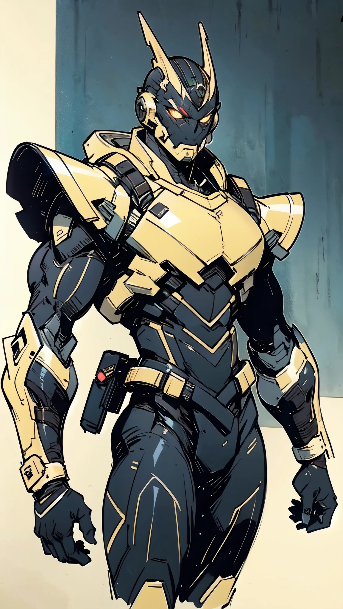 (masterpiece:1.5, best quality:1.5, extremely delicate:1.5), ((male:1.5)), a man wearing a full-face helmet, green eyes, fantasy-style high-tech biomimetic armored combat suit, (a composite layered chest armor), the design balances heavy with agility, fully enclosed shoulder guards, matching arm and leg guards, a belt of gemstone, (the color scheme is primarily White with Blue and Red accents, Organic Biotech, Concept Inspired by Skull, glowing eyes, armor glows, stand of a futuristic sci-fi city), this character embodies a finely crafted fantasy-style armored hero in anime style, exquisite and mature art style, metallic, high definition, highres, ultra-detailed, ultra-fine painting, professional, perfect body proportions, golden ratio, anatomically correct, symmetrical face, extremely detailed eyes and face, high quality eyes, creativity, RAW photo, UHD, 32k, Natural light, cinematic lighting, masterpiece-anatomy-perfect