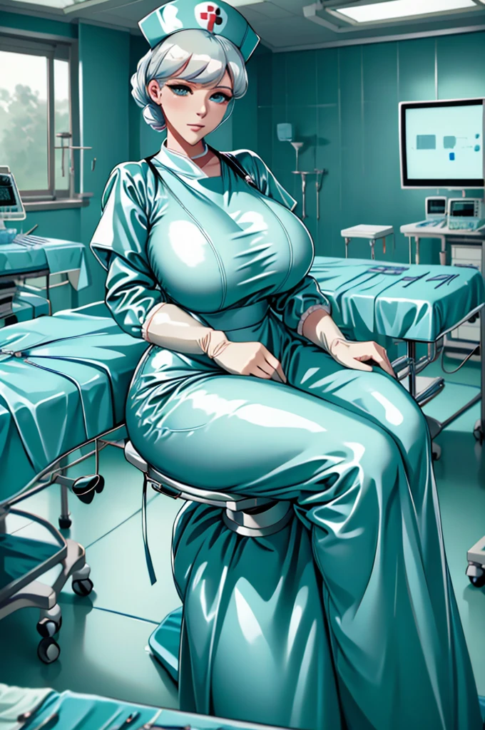 nurse uniform,hospital, latex nurse suit,nurses,busty,elbow gloves,labcoat,white hair woman,white eyes , gigantic ,medical instruments,asian nurse,two nurses,speculum,examination room,oversize ,big ass ,strap on, lay on table ,legs spreaded,giving birth,gyno chair , dentist,Milf,latex,yellow uniform,oversize breasts,diaper