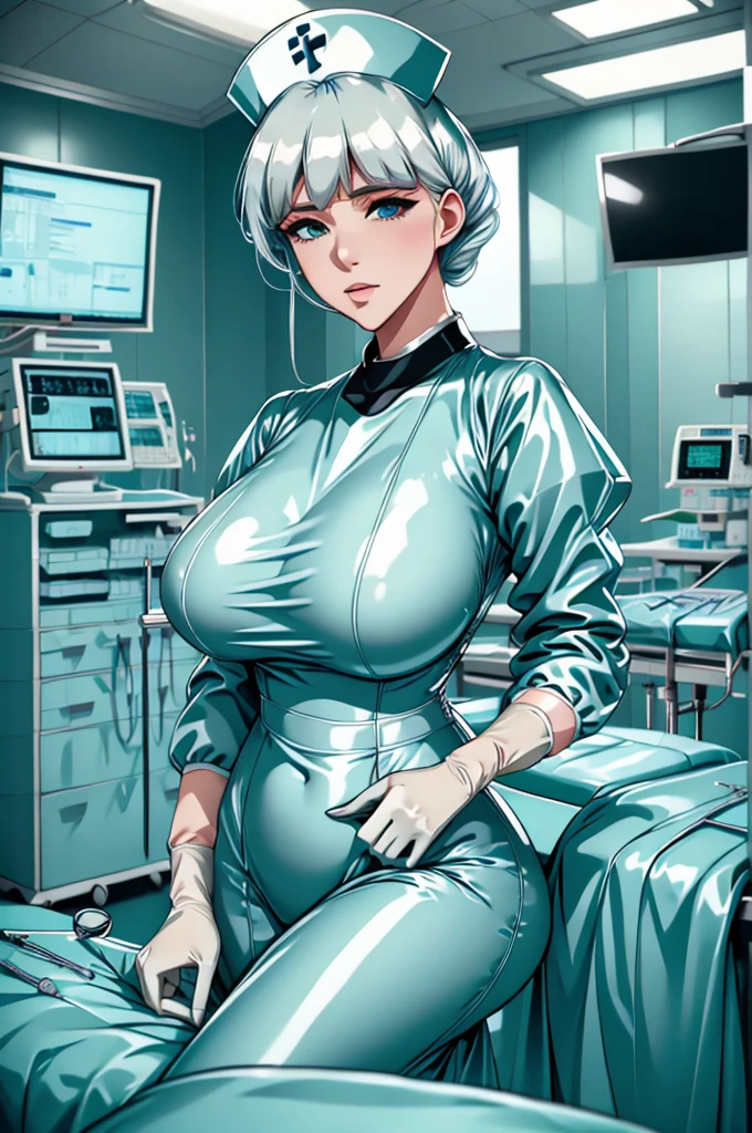 nurse uniform,hospital, latex nurse suit,nurses,busty,elbow gloves,labcoat,white hair woman,white eyes , gigantic ,medical instruments,asian nurse,two nurses,speculum,examination room,oversize ,big ass ,strap on, lay on table ,legs spreaded,giving birth,gyno chair , dentist,Milf,latex,yellow uniform,oversize breasts,diaper