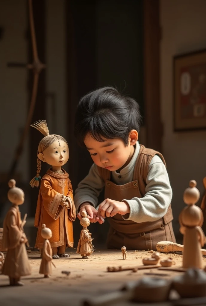 Drawing a portrait drawn on an iPad. A 1 Chinese boy wearing a blue gradient ancient Chinese costume, sitting with his knees raised on a bed, throwing an abacus in his hand. His face is beautiful and sly, his eyes are sharp, and his figure is good, so it doesn't need to be drawn too realistically. An ancient Chinese novel cover.