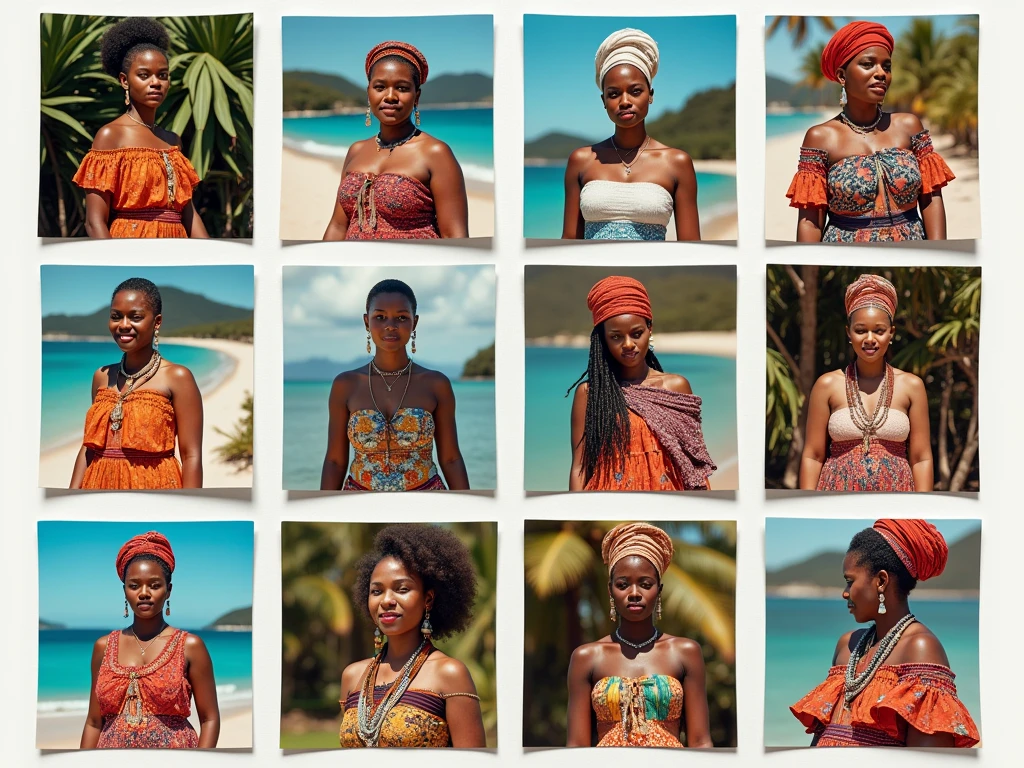 8k, top quality, finish: 1.2), (realistic, photo-realistic: 1.37), highly detailed, (1000 girls), This realistic image shows a large group of curly-haired papua new guinea women, wearing brown bikinis and tight traditional papua new guinea clothing, walking among traditional papua new guinea houses. The women in this image are black and appear to have different ages and short body shapes. The atmosphere of this image looks like a parade or special event involving many female participants. , breasts, beautiful eye details, (traditional dress: 1.1), ((sexy)), curvy body, (full body), standing, sexy,
Translated with DeepL.com (free version)