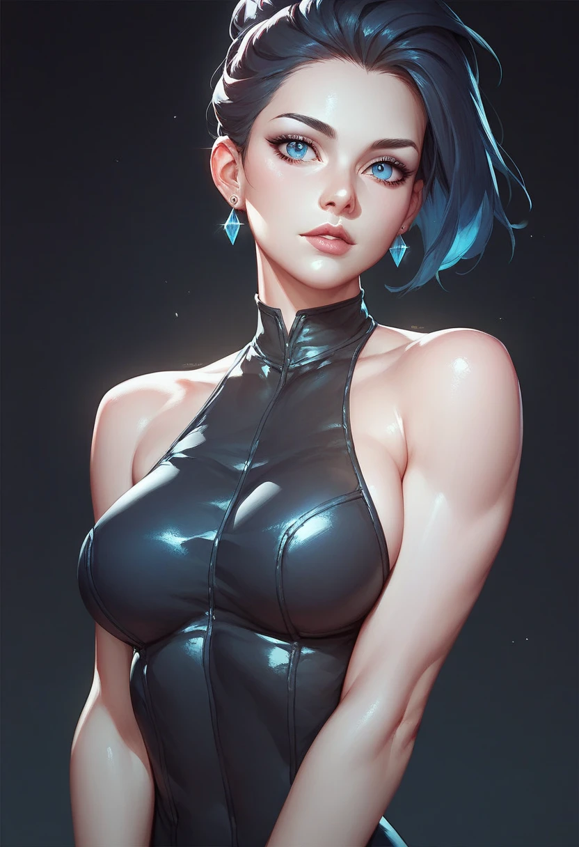 a girl in a cosplay of vados from dragon ball, beautiful detailed eyes, beautiful detailed lips, extremely detailed face, long eyelashes, detailed costume, intricate details, dynamic pose, dramatic lighting, vibrant colors, photorealistic, 8k, highres, best quality, masterpiece, cinematic