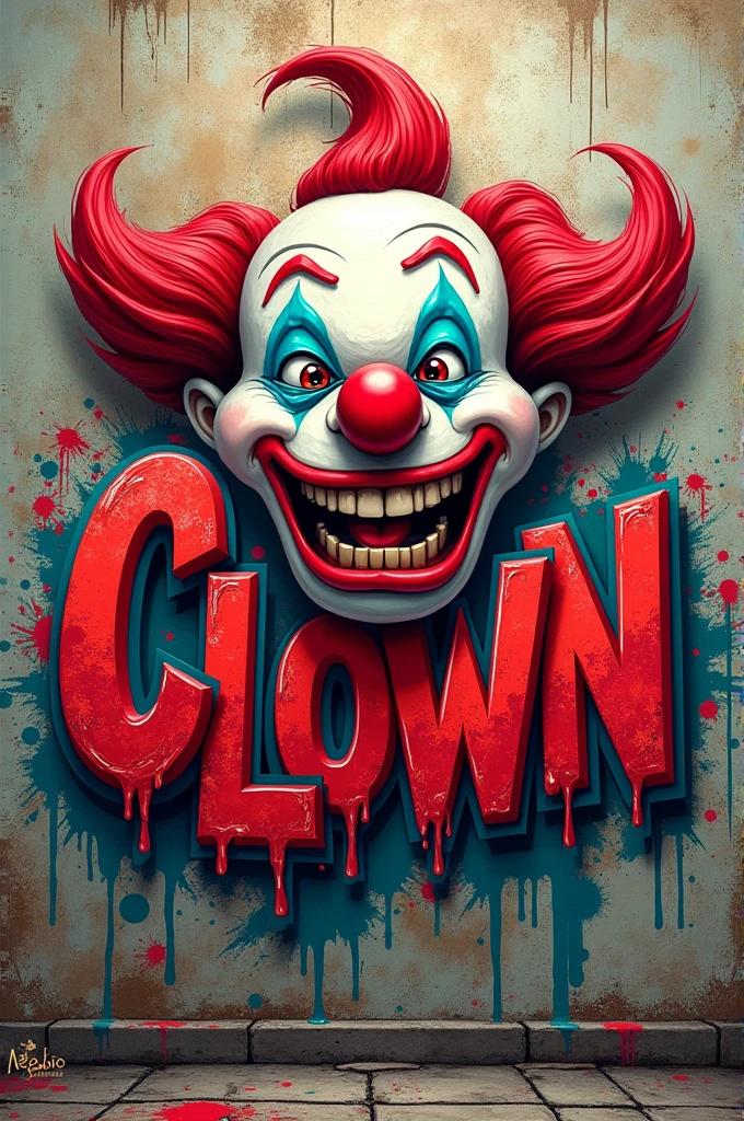 a logo that has the word Walmer in blue, white, black and gold with call of duty theme and a bloody clown behind it