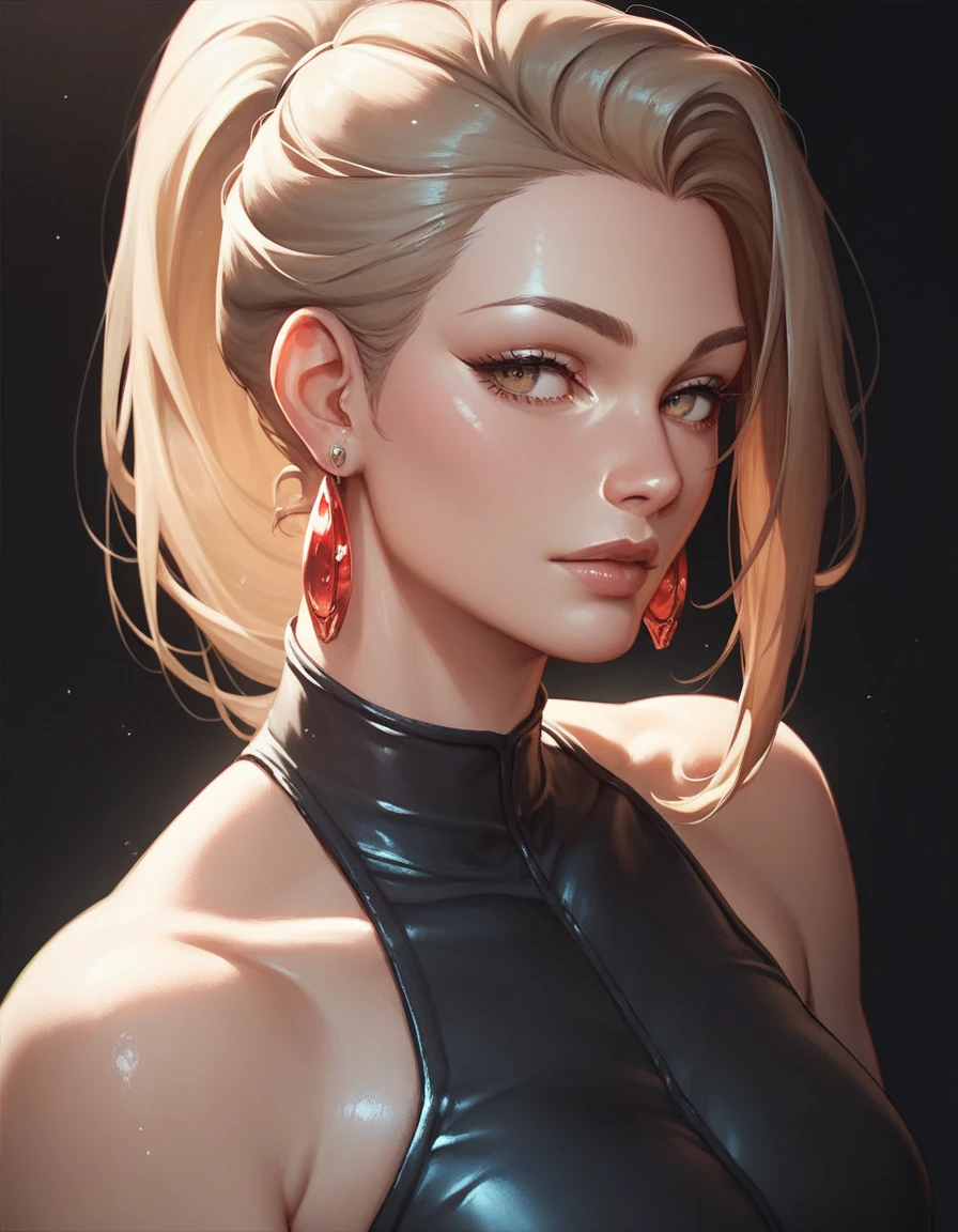 Character style Cartoon style digital illustration GTA style female style beautiful breasts symmetrical medium breasts Fiona with war marks Cartoon image of a woman .Ilustra??o estilo desenho animado, estilo de arte dos desenhos animados, estilo de arte dos desenhos animados, digital illustration style, estilo atompunk design de personagens altamente detalhado, arte digital detalhada coragem, Forest fan art, Design de personagens de retrato, beautiful digital illustration, retrato de alta qualidade, Arte em quadrinhos, mulher jovem cabelo com transas lindas . Eyelined eyes Medium large bust and wonderful sexy clothes. 