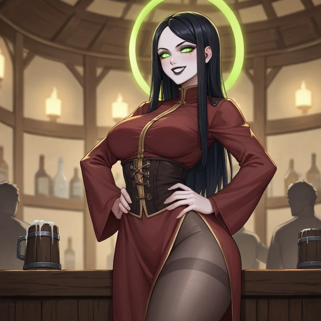 8k, masterpiece, highest quality, best quality, official art, beautiful and aesthetic, extremely detailed, (fractal art: 1.3), colorful, highest detailed, perfect face, upper body, HDR, sexy, wide hips, thicc figure, Detailed face, Detailed eyes, brown eyes, perfect face, perfect eyes, ( tall femboy, he has a big ass, slim waist, pretty face, long brown hair, sharp jawline, he wears traditional Japanese Shinobi attire, he is sexy, he is beautiful, he has black eyeliner, he has makeup, he has a girly face, he is tanned, he has small , he is shy, he wears blush, he has a hydro vision, he has a small penis, small dick, genitalia outline, detailed genitalia outline, hips wider than shoulders, slim torso, black lipstic, e-girl makeup, blushing, sweaty, orgasm face, pretty, sharp jawline, brown eyes, cute, thigh high socks)