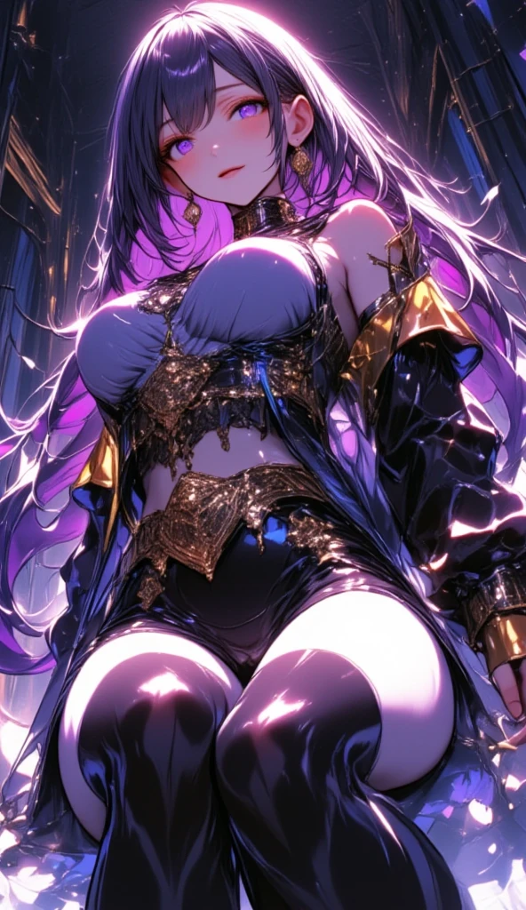 HD,8K,((( beautiful girl wizard)))),varied clothing, light purple hair,((sexual pleasure with tentacles)),((tentacles entwined)),((arms bound with tentacles)),((legs bound with tentacles)),((delicate zone bound with tentacles)),((inside hole)),((( oversized clothes))),(blushing)),((embarrassing)),(covered in mucus),(tentacles), hiding the sensitive area, breasts, habit, half open eyes, torn clothes, cloth pieces, tentacle sex,