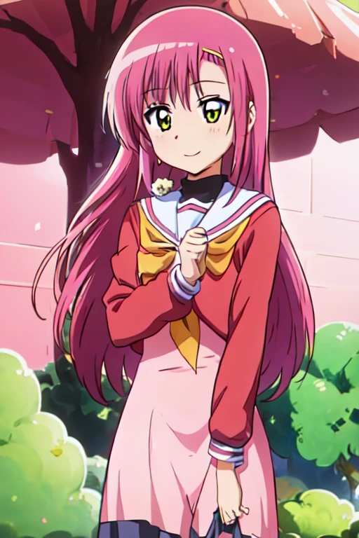 Katsura Hinagiku,Hayate no Gotoku, girl、One person、 smaller breasts、best quality,seductive smile,school uniform