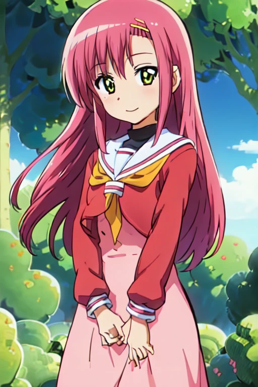 Katsura Hinagiku,Hayate no Gotoku, girl、One person、 smaller breasts、best quality,seductive smile,school uniform