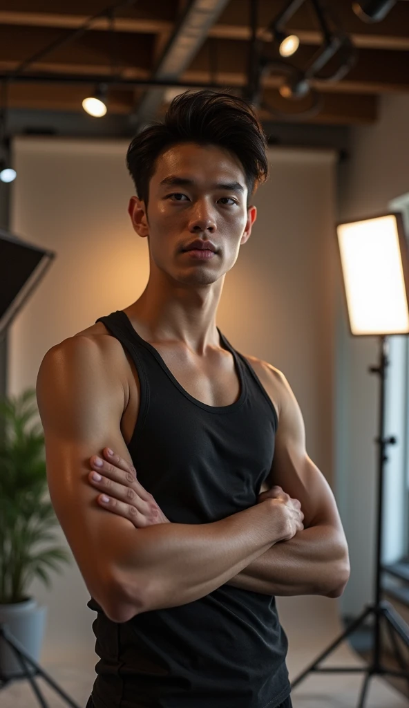 Medium-sized display, Medium shot, Written border depth, Upper Body, angle, masterpiece, angle, (RAW photos, best quality), best quality, Very detailed, CG, 8k wallpaper, Young male protagonist,Chinese youth,30 years old,male,Moderate obesity, Solitary, Look directly at the audience, front
