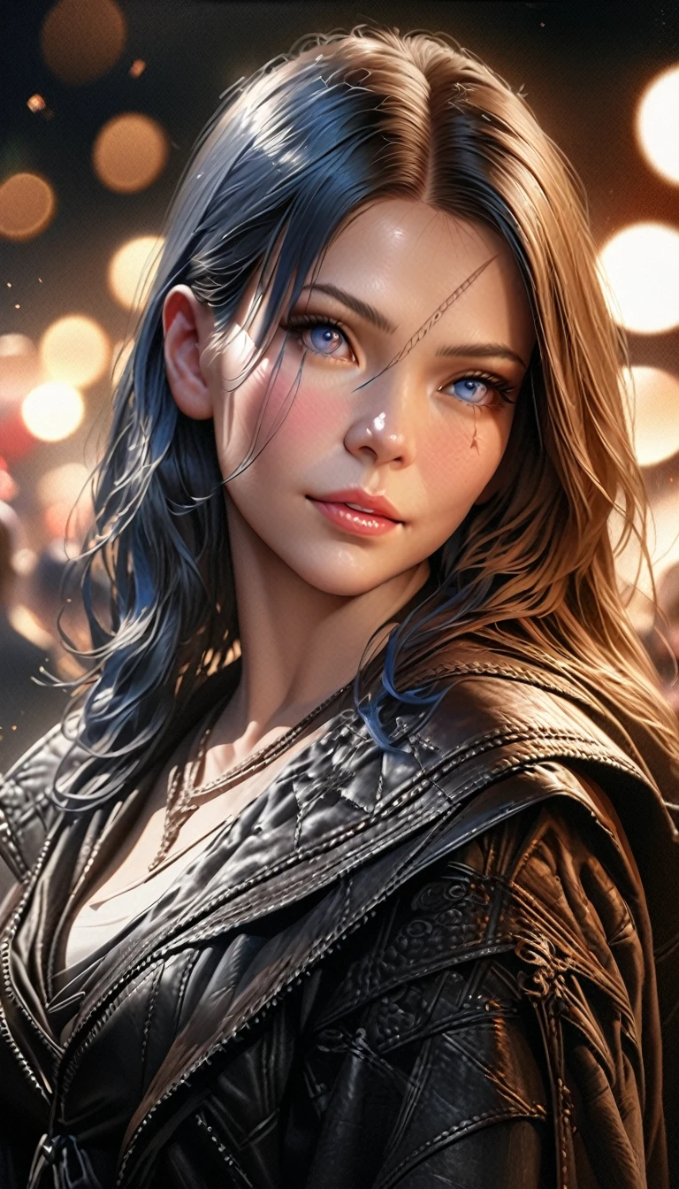 1girl, beautiful young woman, black ferrari, luxury sports car, expensive, elegant, stylish, expensive jewelry, diamond necklace, flowing hair, model, confident pose, dynamic composition, dramatic lighting, cinematic, photorealistic, hyperrealistic, 8k, detailed, intricate, masterpiece, stunning, flawless, mesmerizing, vibrant colors, high contrast, chiaroscuro, dramatic shadows, cinematic atmosphere