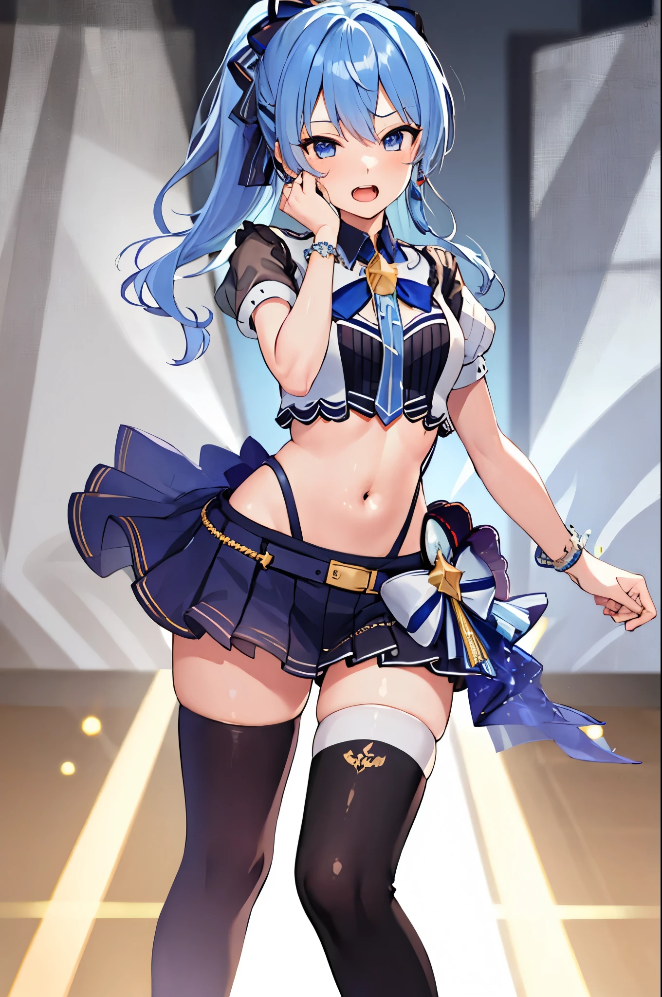 Masterpiece, best quality, full body, pregnant, loli, blue archive style, blue archive