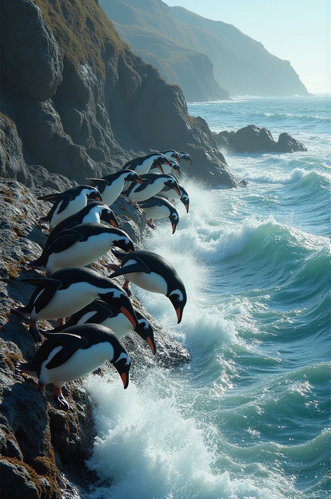 Colony of Magellan Penguins on a beach at Punta Tombo, Argentina.